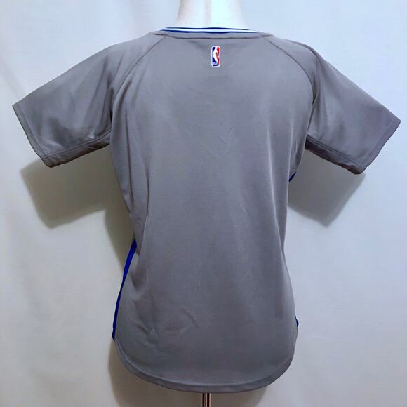 Adidas NWOT NBA Heather Grey, White and Blue Jersey Women XL - Picture 10 of 14